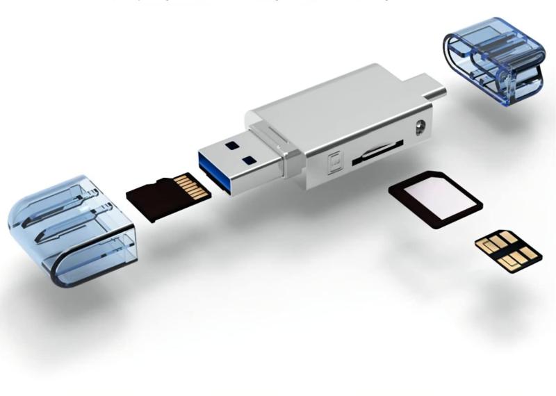 ナノメモリーカード & TF Micro SDカードからUSB C & USB 2. ...