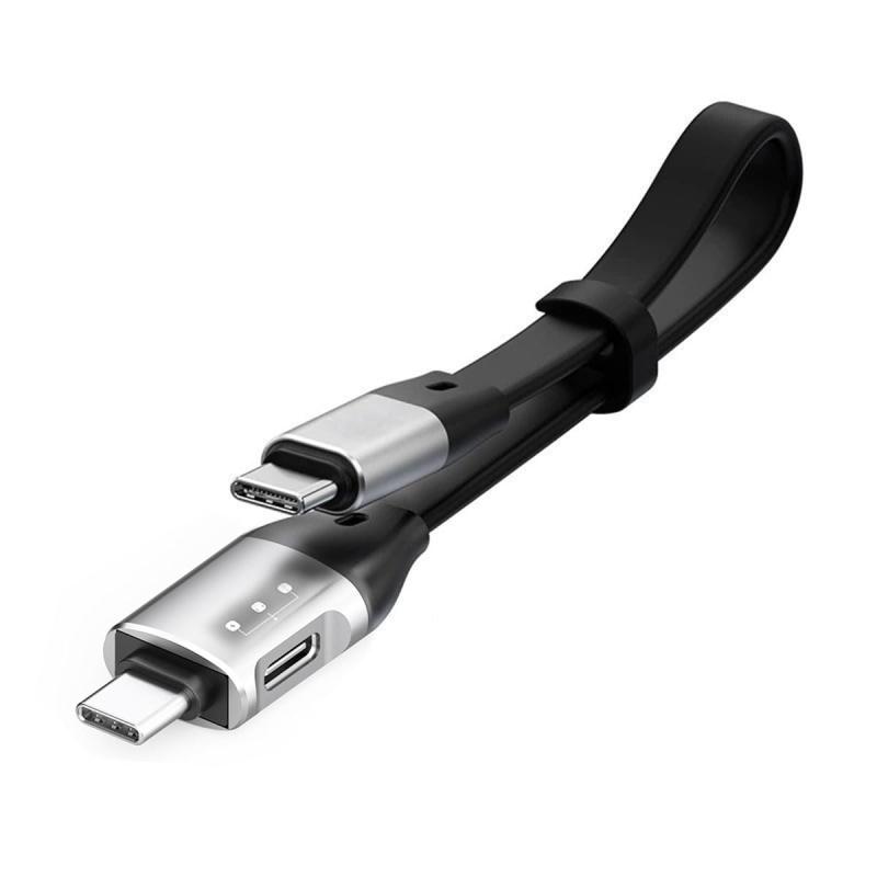ケーブル Type-C USB-C オス - オス USB 3.1 10Gbps & TF Micro-SDカードリーダー フラットスリム FPC データケーブル ノートパソコン 携帯電話用
