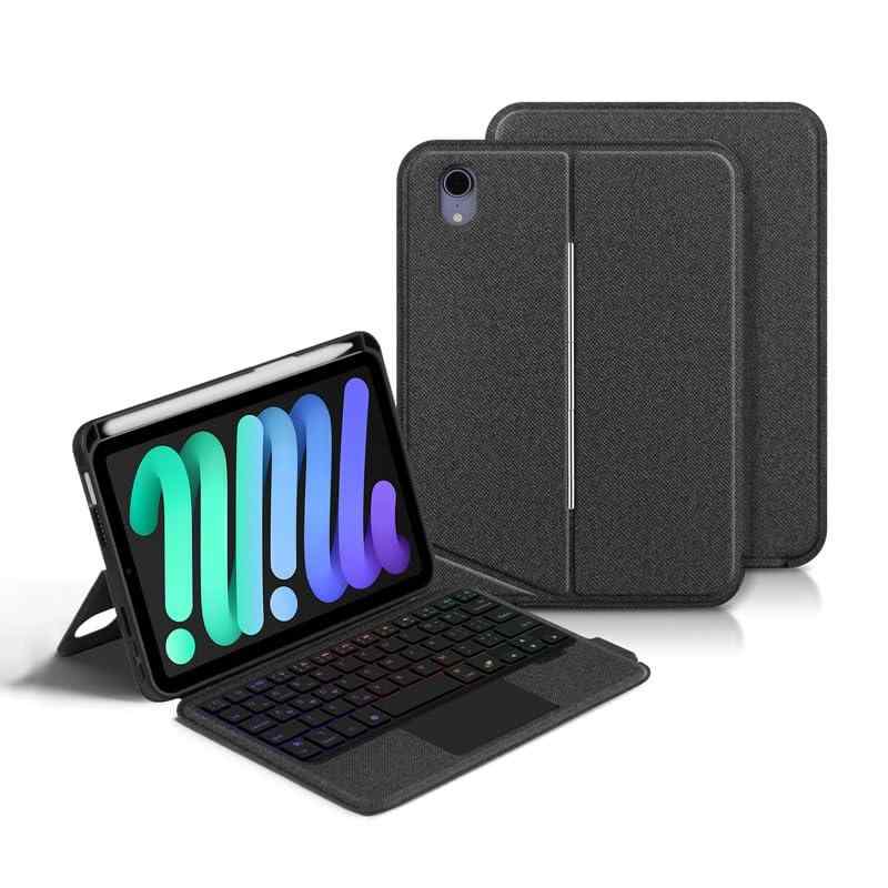 Cases - 縦/横置き対応 Pad キーボード ケース タッチパッド バックライト付き マグネット式 ケース 分離式 シャオミカバー ギャラクシー Air 用 Pro キーボードケース 角度を自由に変更 miniケース 磁