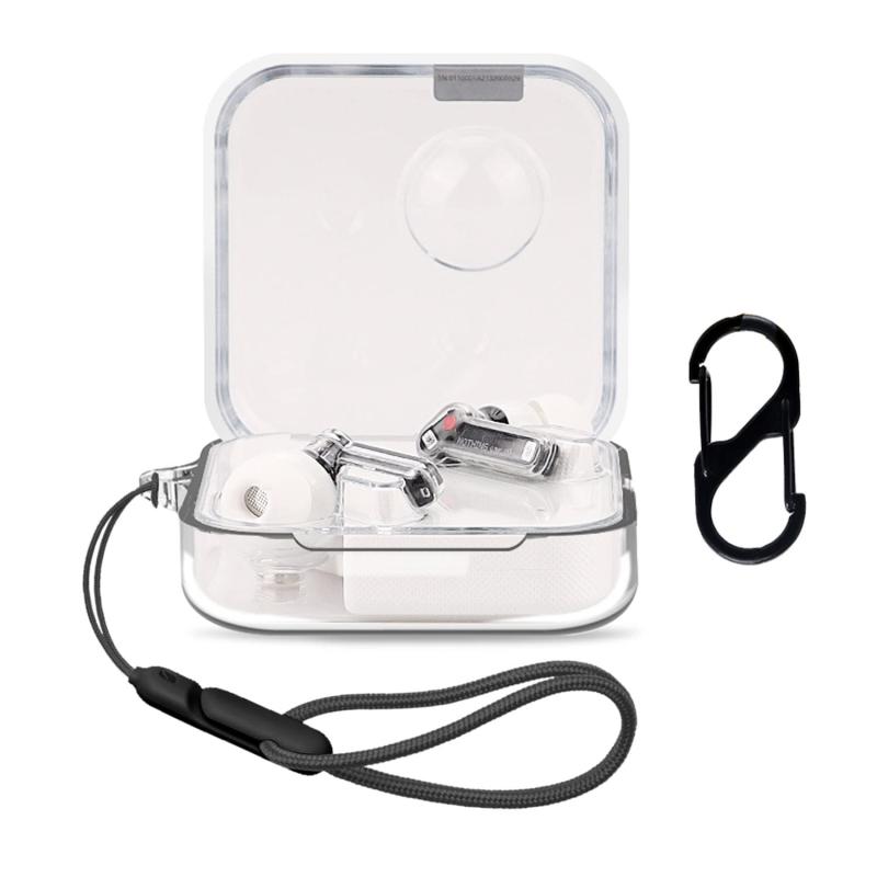 樂天商城 - 2023 NEW Nothing Ear（2） 用 ケース カバー （カラビナ付き+ストラップ付き） ワイヤレス イヤーホン 透明なイヤホン保護カバー シリコン 保護ケース 落下防止 キズ防止 耐衝撃