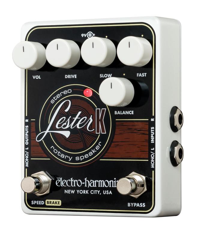 electro-harmonix エレクトロハーモニクス エフェクター ロータリースピーカーエミュレーター Lester K ロータリースピーカーエミュレーターをコンパクトで使いやすくパッケージステレオ出力はモノで入力してもステレオで入力しても豊かでリアルなサウンドを生み出します寸法: 102mm (w) x 121mm (l) x 89mm (h)電源:9VDCセンターマイナスアダプター JP9.6DC-200(付属)こちらの商品は日本国内商品となります。並行輸入品に関しては、を受けることが出来ませんのでお気を付け下さい。