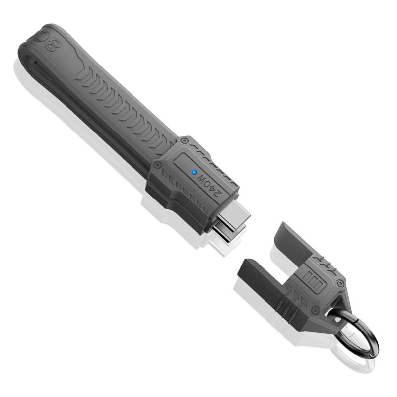 240W USB C ケーブル 短いキーホルダー