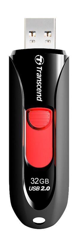 Transcend USBメモリ USB 2.0 スライド式 JF590シリーズ