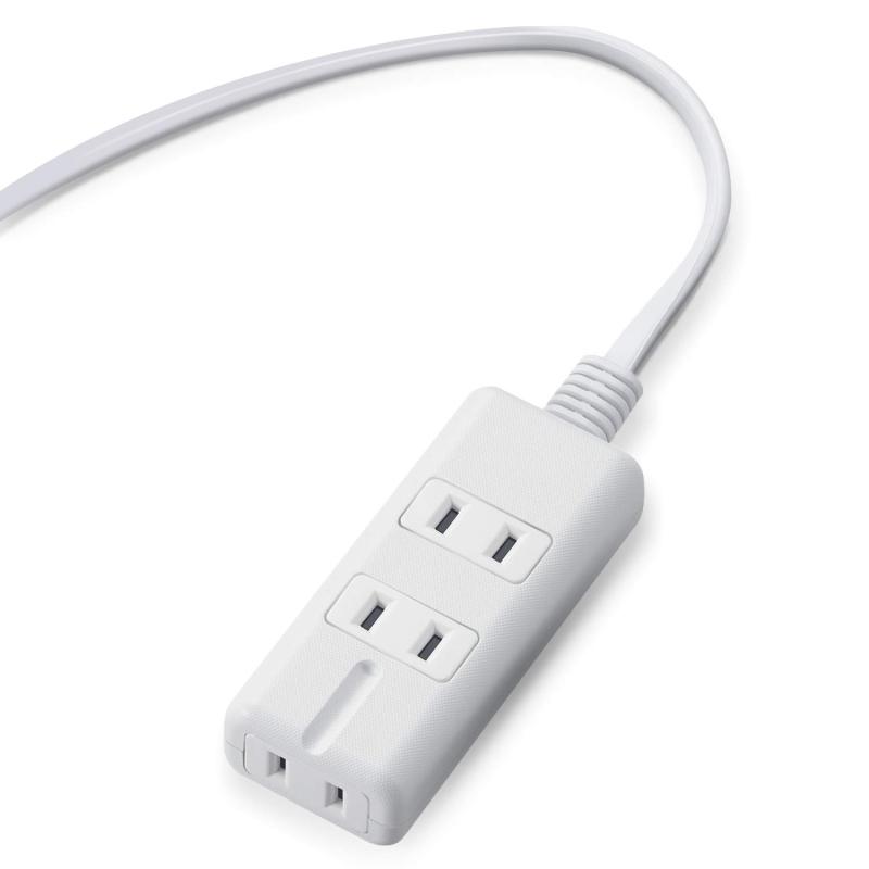 エレコム 電源タップ マグネット (内3ピン1) ホワイト T-KM01-20W