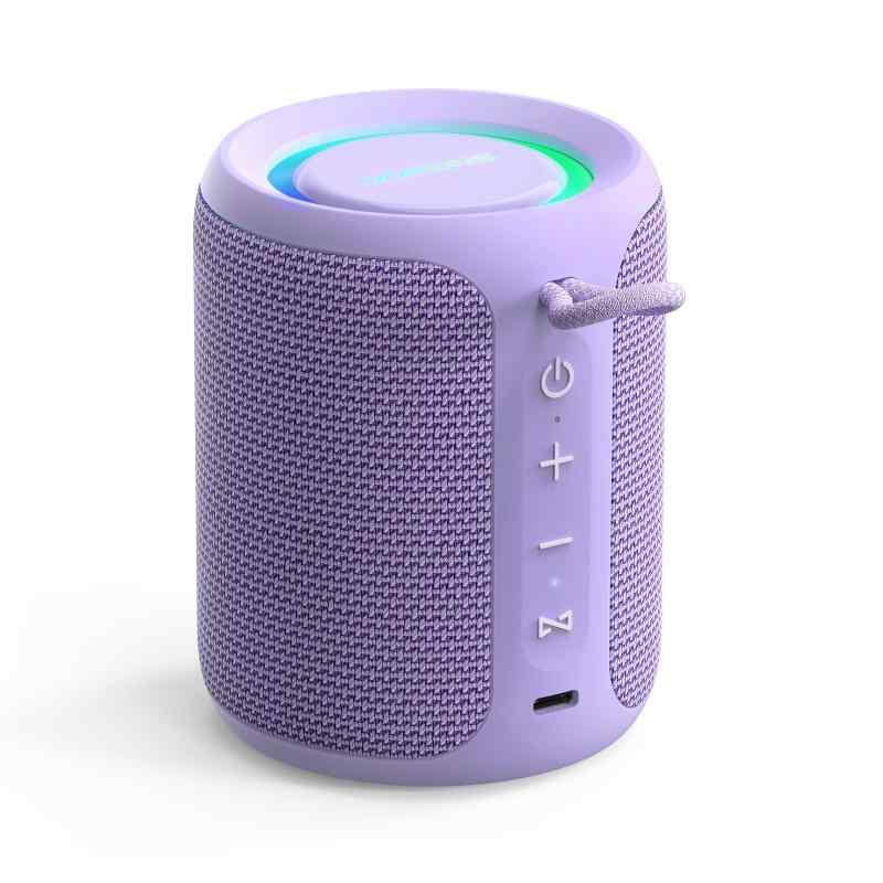 Rush Pro Bluetoothスピーカー IPX7防水 20W重低音 360°サウンド LEDライト付き ブルートゥース スピーカー TWS 対応/マイク内蔵/Bluetooth 5.4/お風呂/pc スマホ 接続対応/ポータブル/USB-C充電