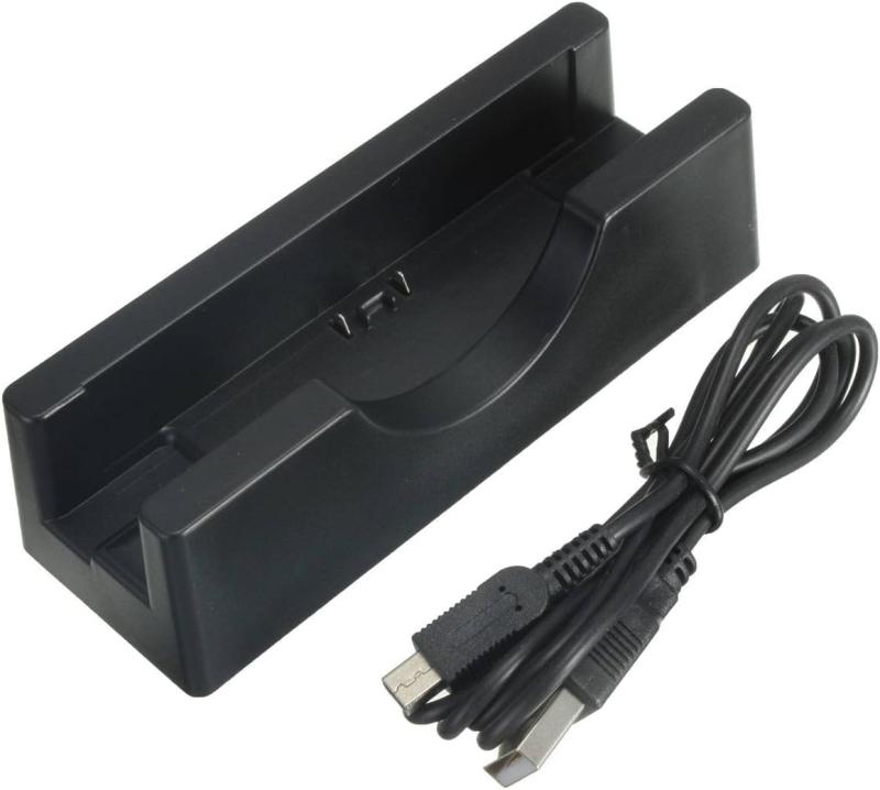 充電器＆ケーブル ニンテンド NEW 3DS 3DS LL/XL用 本体充電器収納台座 （ブラック）