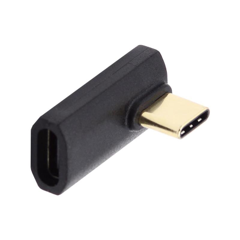 アダプター USB4 Type C オス-メス延長 240W 電源 40Gbps データ 8K ビデオアダプター アップダウンアングル