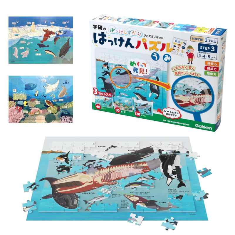 学研 はっけんパズル ジグソーパズル3枚入り