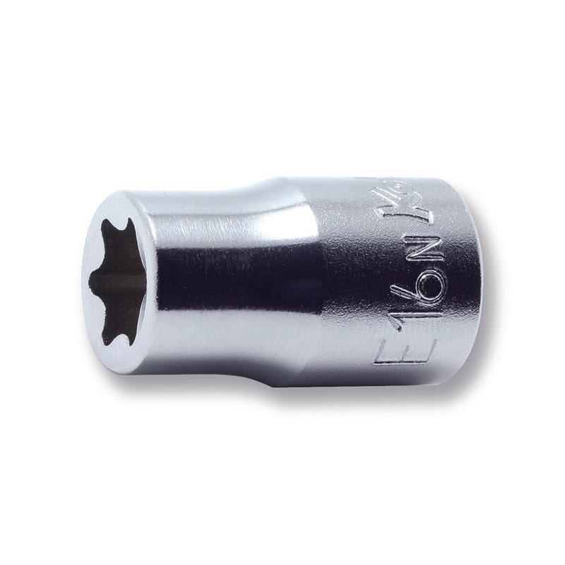 コーケン 1/2(12.7mm)SQ. トルクスソケット(ナット用) E20 4425-E20N規格:4425(E)-E20ND1(mm):22.8D2(mm):22ℓ(mm):14.4L(mm):37重量(g):65