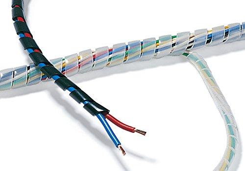 ヘラマンタイトン 電線結束・保護用 スパイラルチューブ 耐候 黒色 20m TS-25-W