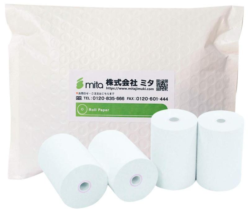 樂天商城 - mita 感熱ロール紙 58×40×8コアレス ハンディターミナル ・ モバイルプリンタなどに対応