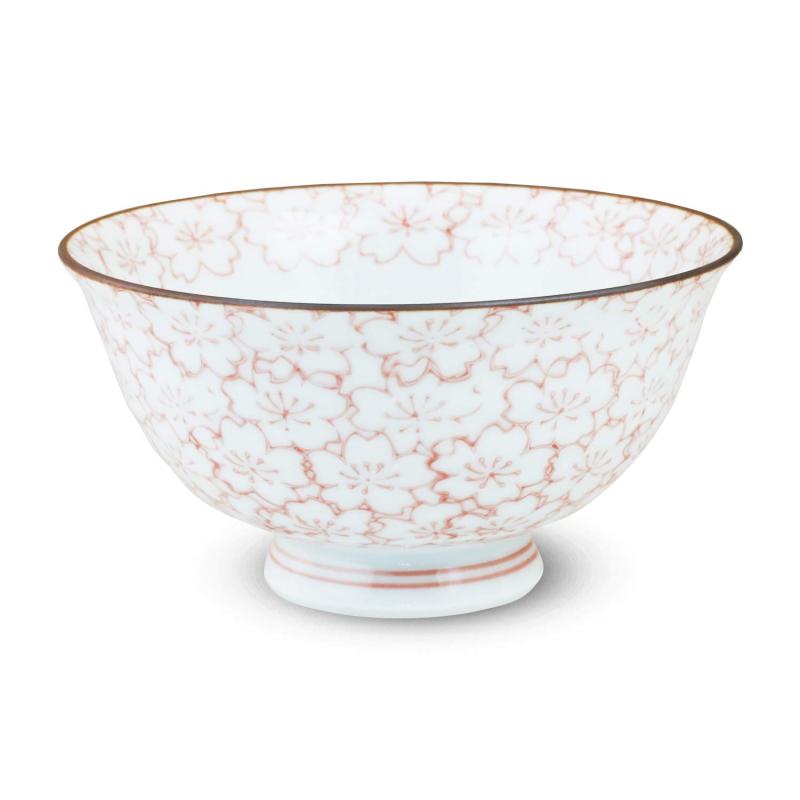 シートゥーシー ジャパン(Ctoc Japan) 飯碗 赤 Φ11.5x5.4cm 茶碗 飯碗 波佐見焼 桜散し 小 896333