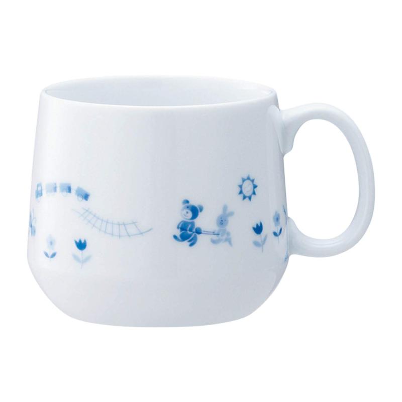 Noritake ノリタケ マグカップ 245cc ライトステップ お子様用食器 電子レンジ対応 食洗器対応 1個 ブルー ファインポーセレン(強化磁器) 63037CK/5002R