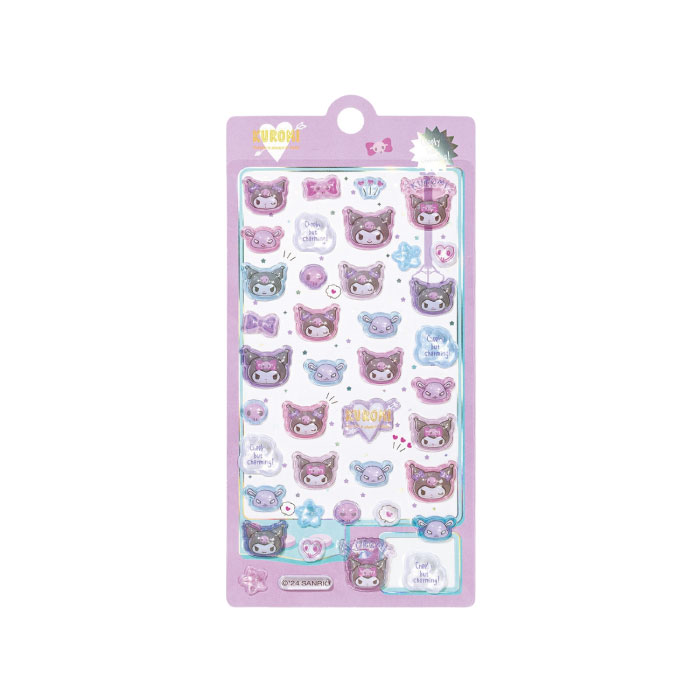 【正規品】クロミ パープル 3Dクリスタル ステッカー 中国公式限定 立体デザイン シール...