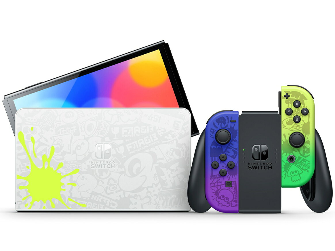 Quality Spaceの【最大2000円クーポンGET】「新品 未使用」任天堂 Nintendo Switch (有機ELモデル) スプラトゥーン3 エディション [JAN:4902370549706][ゲーム機]｜アングル2