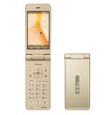 「新品 未使用品 白ロム」利用制限〇 docomo SH-01J gold ゴールド　[白ロム][折りたたみ][ガラケー][携帯電話][sharp/シャープ]