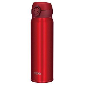 THERMOS サーモス 水筒 真空断熱ケータイマグ JNL-604 MTR メタリックレッド 600ml ステンレス ボトル マグボトル 携帯マグ 保冷 保温 結露しない 軽量 スリム ワンタッチ お手入れ簡単 魔法瓶 シンプル thermos 子供 大人 学校 仕事 スポーツ 部活 アウトドア [あす楽]