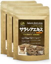 ◇内容量：100g ×3袋 ◇原材料：サラシア・レティキュラータ根100% 　(※保存料/着色料/香料一切不使用) ◇原料産地：スリランカ ◇原産国(※)：中国 　※食品表示法で最終加工国を表します。 ◇保存方法： 　高温多湿および直射日光を避け、常温で保存。【超高濃度30倍濃縮　コスパ抜群 サラシアエキスパウダー】 ● 良質なスリランカ産の"サラシア・レティキュラータ"(高品質種)の根を100%使用。 ● "サラシア"から有用エキスを抽出し、30倍に濃縮した超高濃度の粉末。 ● 溶けやすいパウダーを水やお湯に溶かすだけで、サラシア茶が完成。 ● 「サラシア粉末」よりも濃い「サラシアエキス粉末」100％使用。 ● 工場及び国内分析機関による徹底した品質・安全・衛生管理を実施。 ● ファスナー付き二重密封(50gずつ分包)により、最後まで鮮度キープ。 ● 本品3袋で、サラシア茶がコップ(250ml)約1,200杯分に相当。 ● コップ1杯(250ml)あたり8円の超コスパ(推奨量で作った場合) ● お好きなドリンクや料理に混ぜるなどアレンジ自在。