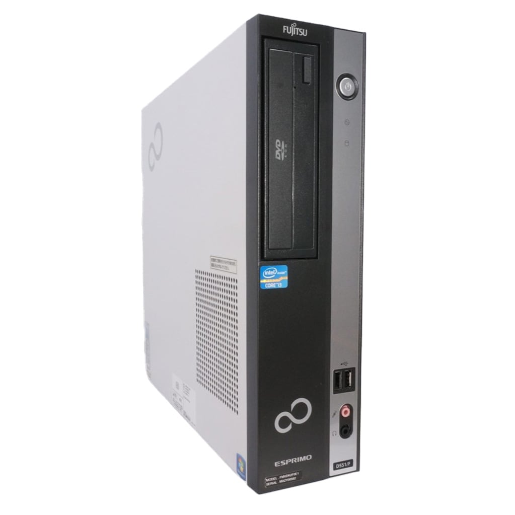 【中古】 FUJITSU ESPRIMO D551/D FMVDK2F0E1 XP搭載 ボタン電池、HHD交換済 デス...