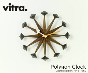 ポリゴンクロック Polygon Clock vitra ヴィトラ ジョージ・ネルソン George Nelson ミッドセンチュリー ウォールデコ オフィス キッチン 子ども部屋 送料無料 おしゃれ 時計 壁掛け時計