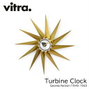 タービンクロック Turbine Clock vitra ヴィトラ ジョージ ネルソン George Nelson ミッドセンチュリー ブラス アルミニウム ウォールデコ オフィス キッチン 子ども部屋 送料無料 おしゃれ 時計 壁掛け時計