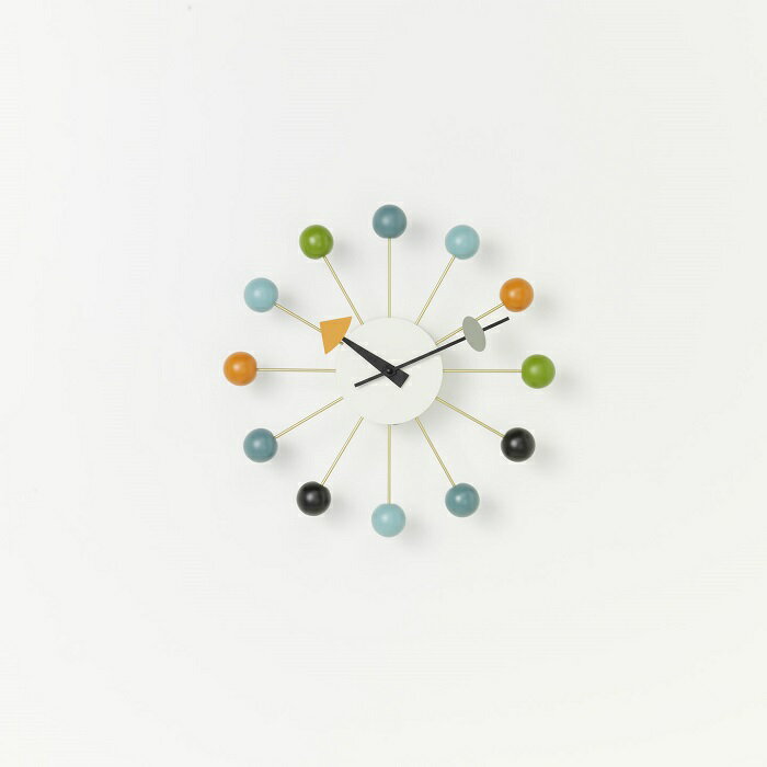 ボールクロック Ball Clock ウォールデコ/オフィス/キッチン/子ども部屋 vitra ヴィトラ【ジョージ・ネルソン/George Nelson】【マルチ】ミッドセンチュリー 送料無料 おしゃれ デザイナーズ家具 時計 壁掛け時計