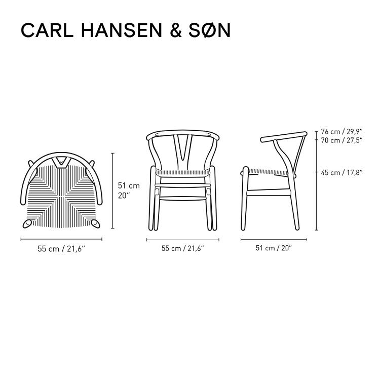 Yチェア ワイチェア CH24 カールハンセン&サン Carl Hansen & Son ハンス.J.ウェグナー 送料無料 デザイナース家具 おしゃれ 北欧インテリア ウォールナット材 オイル仕上げ [3]