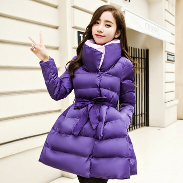 韓国のウエストコットンジャケットツツー韓国のスリム学生の綿の長いセクションで綿の女性ダウン冬のコート