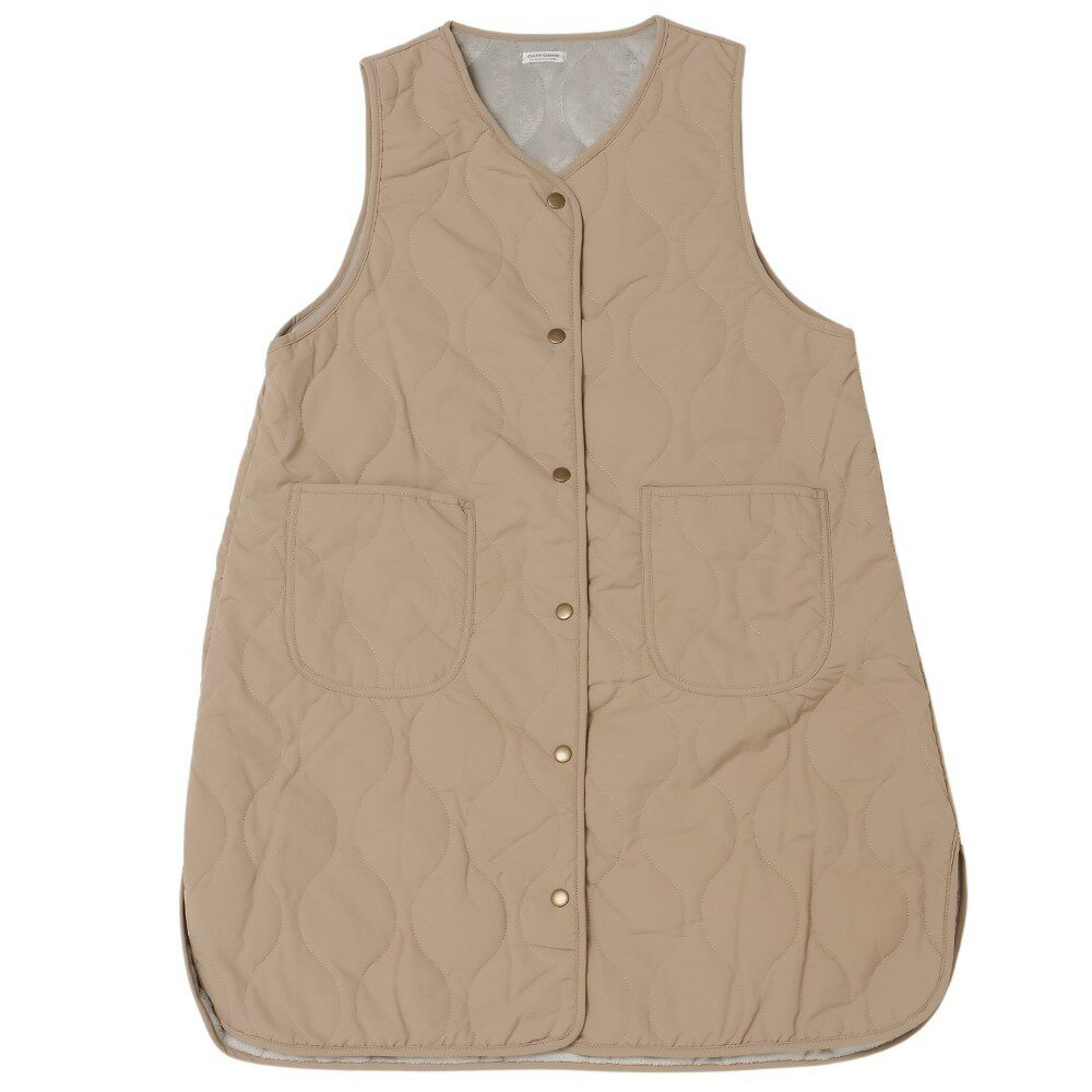 キルティングベスト　ベージュ