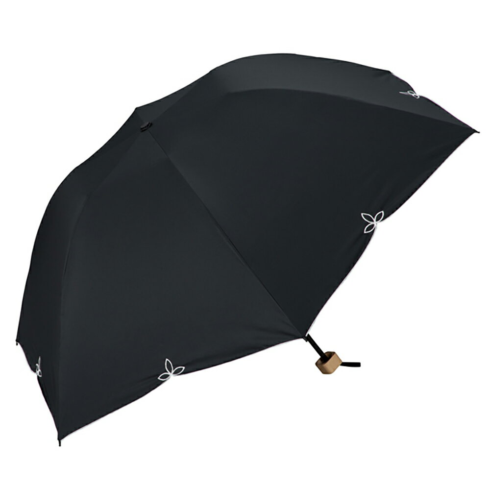 遮光パラソルワイドスカラップ長傘 ブラック