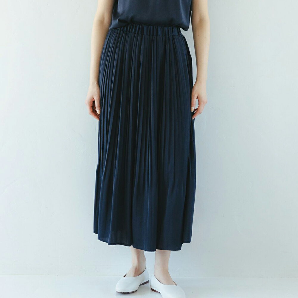 アンティークサテン消しプリーツスカート(84cm) 【sosotto 数量限定入荷】