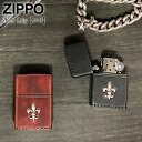 革 zippo 全品200円OFFクーポン！～4/27 9:59まで！ZIPPO ジッポー 革巻き ユリ 百合 リリー ライター ジッポーライター オイルライター ジッポ 火起こし アウトドア おしゃれ 男性 女性 喫煙具 タバコ 煙草 たばこ ギフト プレゼント 本革