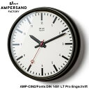 掛け時計 おしゃれ かわいい 音がしない 壁掛け時計 TRAFFIC CLOCK トラフィック クロック AMPERSAND FACTORY DIN 1451 LT Pro Engschrift ウォールクロック インテリア 時計 AMP-C062 モダン 壁時計 針 掛時計 壁掛け 静音 カチカチ アナログ 壁かけ時計 おすすめ