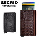 ポイント10倍！4/14 20:00～4/17 9:59まで！ 【正規販売店】SECRID slimwallet nile ナイル クロコダイル スリムウォレット シークリッド セクリッド コンパクト 財布 スキミング防止 カードケース カード入れ