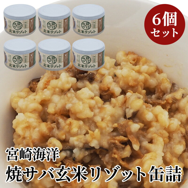 缶詰 宮崎海洋焼さばリゾット 6個セット | 非常食 保存食 長期保存 長期保存食品 缶詰ごはん 備蓄食品 防災 長期 保存 食 非常用食品 災害食 防災グッズ食品 防災非常食 常温 防災用品 備蓄用 …