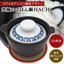 有田焼 究極のごはん鍋HACHI 3合 | クアトロアンゴリ限定 花絵 鍋敷き 直火 電子レンジ 日本製 ごはん鍋 ご飯鍋 ごはんなべ 大慶 土鍋 キッチン雑貨...