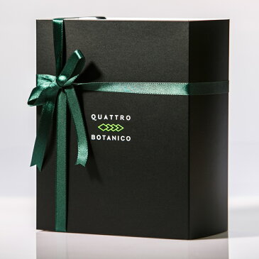 【メンズ スキンケア セット プレゼント】クリスマスやお誕生日に クワトロボタニコ|ボタニカル スキンケア フルラインギフト(リボンを巻いた箱入り・紙袋付) 人気のオールインワン化粧水と洗顔・クリーム・日焼け止め いい香りの男性化粧品 メンズコスメ