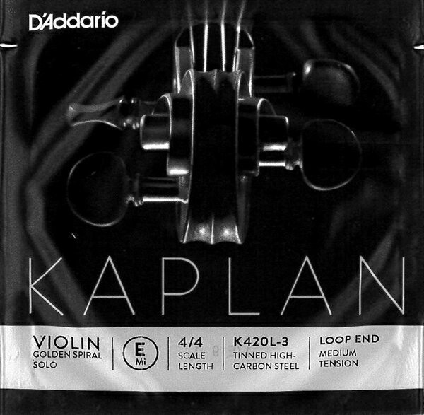 カプラン バイオリン弦 E線ゴールデンスパイラル ソロ K420L-3 【ダダリオ】 [Kaplan]