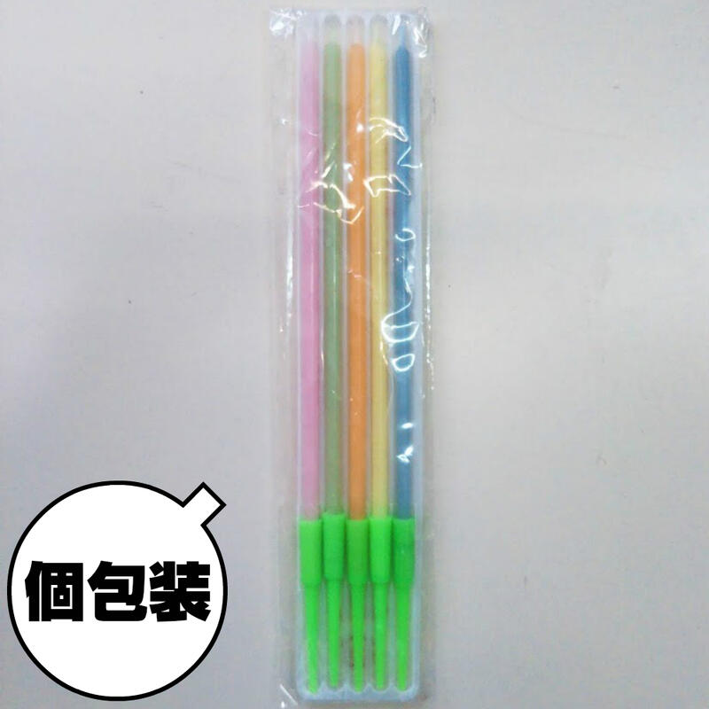 ポップでキュートなキャンドル 5色×2セット 計10本 直径5×H140mm（ピック込み） 誕生日キャンドル バースデーキャンドル 2