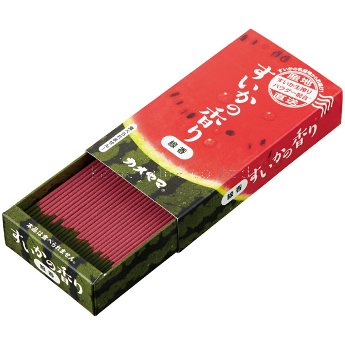 すいかの香りミニ寸線香（すいかパウダー配合）