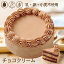アレルギー対応 100%植物性チョコクリーム ホール 5号 15cm チョコレートケーキ バースデーケーキ 誕生日ケーキ 乳・卵・小麦を使用していないスイーツ
