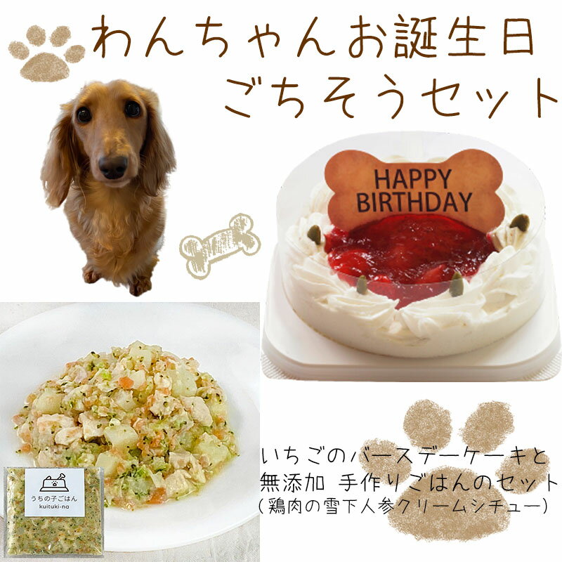 わんちゃんお誕生日ごちそうセット コミフ いちご...の商品画像