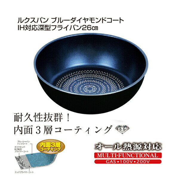 ��T�ۥ륯���ѥ󡡥֥롼��������ɥ�����IH�б������ե饤�ѥ�26cm