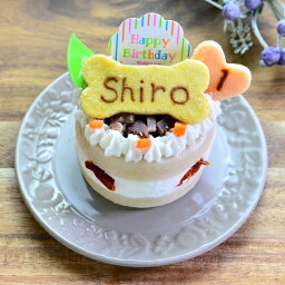 【Wagわん】犬・猫用ケーキ 誕生日 ささみケーキ お名前・年齢入り。