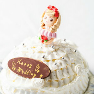 世界に一つだけ 自分で飾り付けのできる プリンセスケーキ 5号 送料無料 お人形が選べます 誕生日ケーキ バースデーケーキ ドールケーキ
