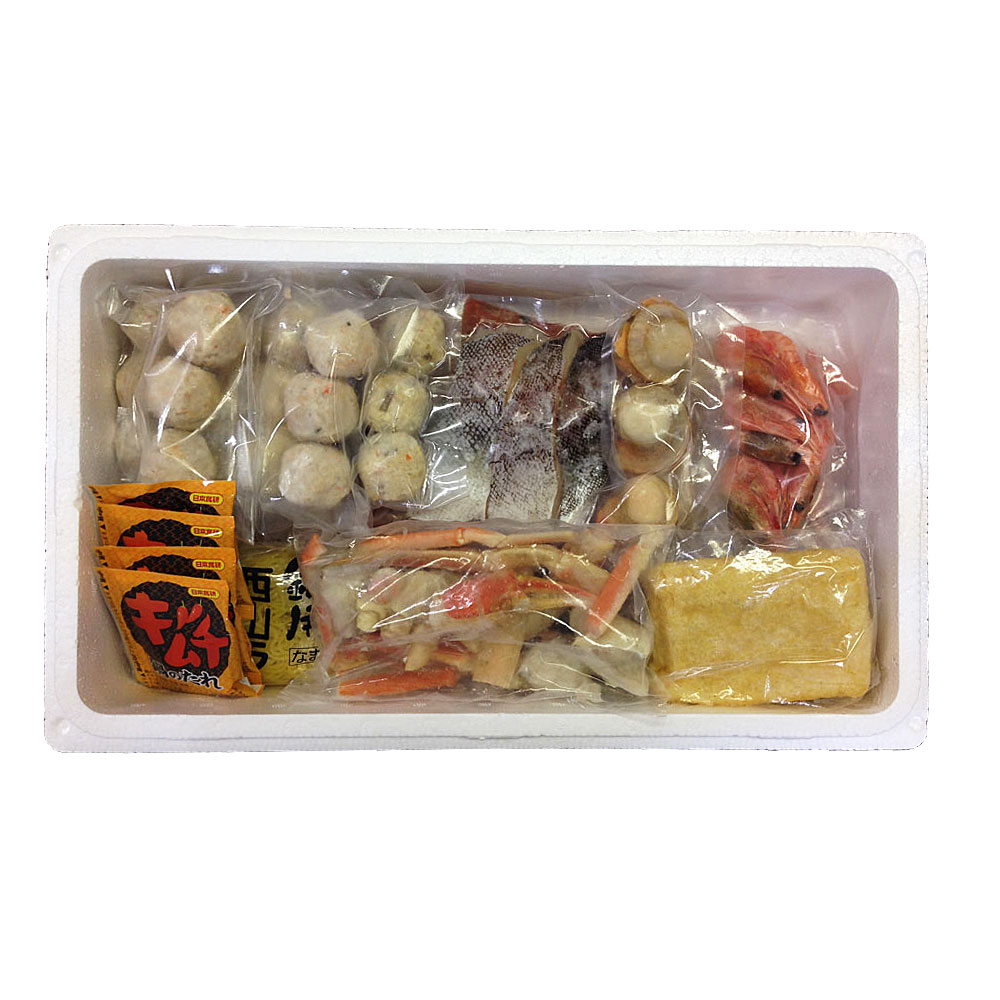 北海道 海鮮キムチ鍋 Eセット (白菜キムチ400g、各種具材) 離島は配送不可