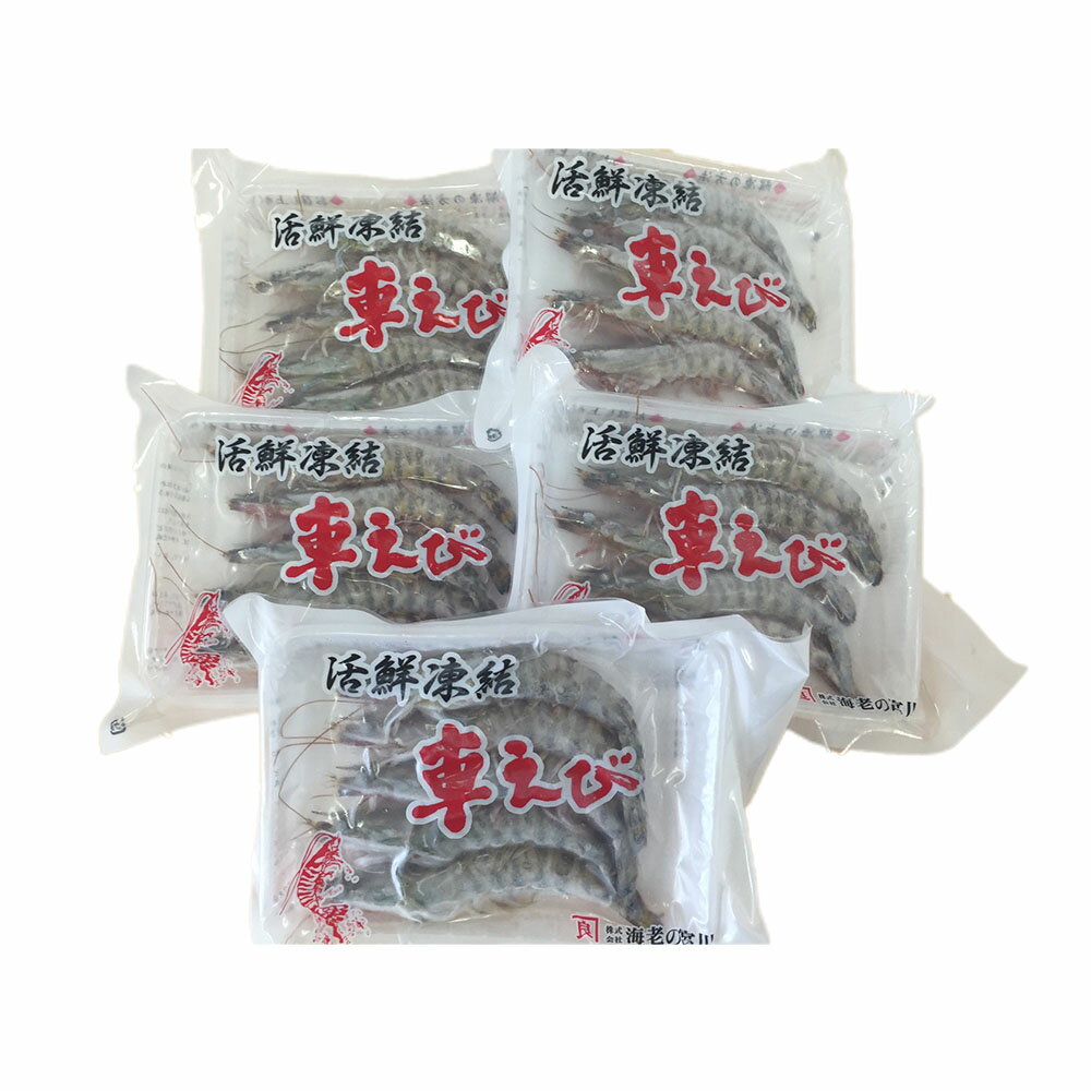 熊本・沖縄　活鮮凍結　活き〆冷凍車海老 C 離島は配送不可