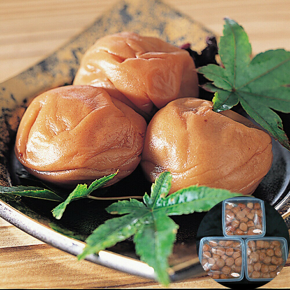 和歌山 紀州南高梅 つぶれ梅 はちみつ風味 (塩分6%) 1kg×3 離島は配送不可