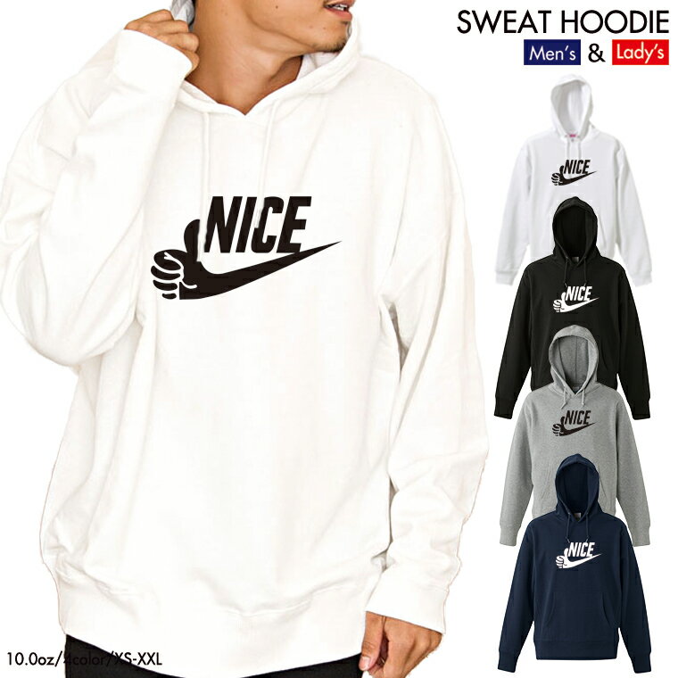 乐天商城 - quebra ケブラ パーカー hoodie ストリート NICE ナイス グッド おしゃれ 可愛い 秋冬 ユニセックス 男女共用