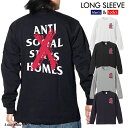 quebra ケブラ ロンT longsleeve ロングスリーブ 長袖 ANTI SOCIAL STAYS HOMES CLUB アンチソーシャル 引きこもり オシャレ トレンド street ストリート 秋冬 ユニセックス 男女共用